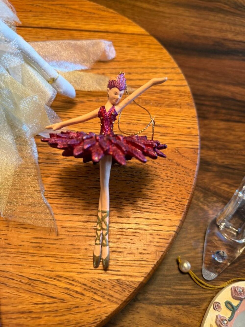 Fairy and Ballerina Christmas Ornament Lot - Picture 6 of 8